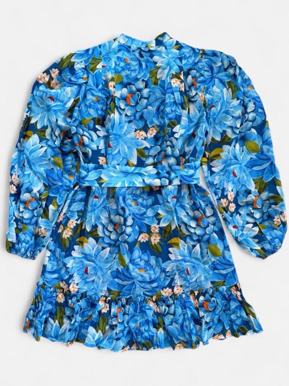 NWT FARM RIO x ANTHROPOLOGIE Long-Sleeve Mini Swing Dress - Picture 5 of 12